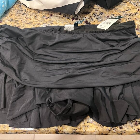 Ralph Lauren Beach Club Solid Skirted Hipster Bikini Bottom- Size 12- NWT - Picture 5 of 8